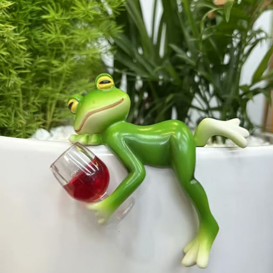 Miniatyrfroskefigurer Plantedekorasjoner