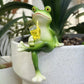 Miniatyrfroskefigurer Plantedekorasjoner